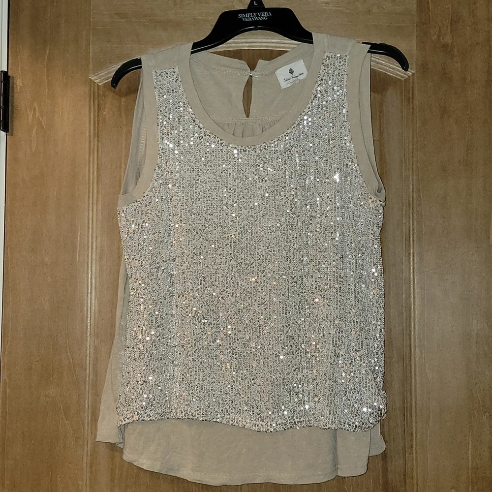 Boutique sequined tank. Never worn! - Picture 1 of 4